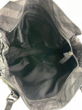 BURBERRY Black Check Nylon Large Shoulder Bag