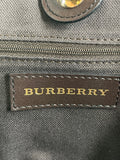BURBERRY Chocolate Brown Haymarket Check Medium Regent Tote Shoulder Bag