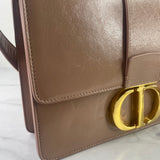 CHRISTIAN DIOR Fard (pink/beige) Shiny Crinkled Lambskin 30 Montaigne Flap Crossbody/Shoulder Bag