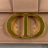 CHRISTIAN DIOR Fard (pink/beige) Shiny Crinkled Lambskin 30 Montaigne Flap Crossbody/Shoulder Bag