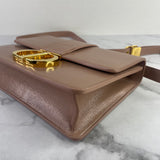CHRISTIAN DIOR Fard (pink/beige) Shiny Crinkled Lambskin 30 Montaigne Flap Crossbody/Shoulder Bag