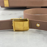 CHRISTIAN DIOR Fard (pink/beige) Shiny Crinkled Lambskin 30 Montaigne Flap Crossbody/Shoulder Bag