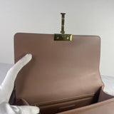 CHRISTIAN DIOR Fard (pink/beige) Shiny Crinkled Lambskin 30 Montaigne Flap Crossbody/Shoulder Bag