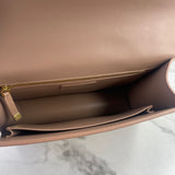 CHRISTIAN DIOR Fard (pink/beige) Shiny Crinkled Lambskin 30 Montaigne Flap Crossbody/Shoulder Bag