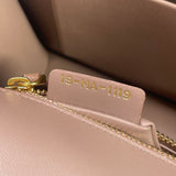 CHRISTIAN DIOR Fard (pink/beige) Shiny Crinkled Lambskin 30 Montaigne Flap Crossbody/Shoulder Bag