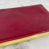 Prada Hot Pink/Yellow Ombré Vernice Patent Clutch