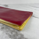 Prada Hot Pink/Yellow Ombré Vernice Patent Clutch