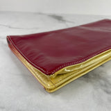 Prada Hot Pink/Yellow Ombré Vernice Patent Clutch