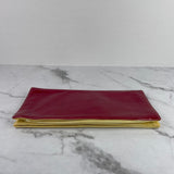 Prada Hot Pink/Yellow Ombré Vernice Patent Clutch