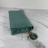Christian Dior Vert LADY DIOR Alligator Pouch Wallet on Chain/Crossbody Bag