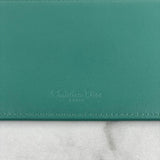 Christian Dior Vert LADY DIOR Alligator Pouch Wallet on Chain/Crossbody Bag