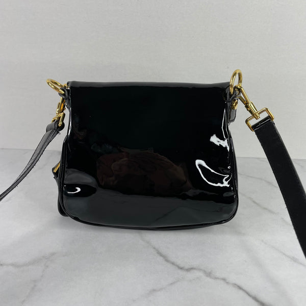 Tom Ford Black Patent Mini Jennifer Crossbody Bag