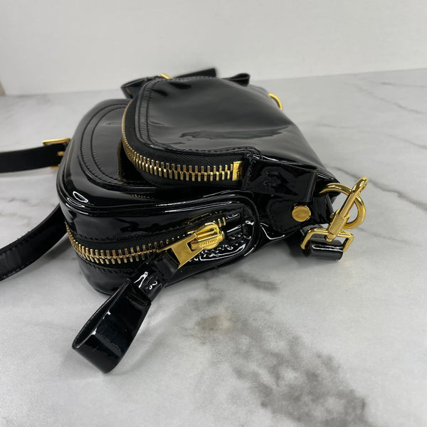Tom Ford Black Patent Mini Jennifer Crossbody Bag