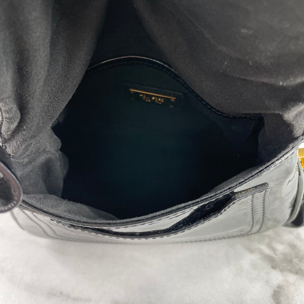 Tom Ford Black Patent Mini Jennifer Crossbody Bag