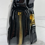 Tom Ford Black Patent Mini Jennifer Crossbody Bag