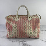 LOUIS VUITTON Pink/White Monogram Mini Lin Croisette Speedy 30 Bag