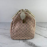 LOUIS VUITTON Pink/White Monogram Mini Lin Croisette Speedy 30 Bag