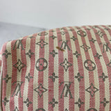 LOUIS VUITTON Pink/White Monogram Mini Lin Croisette Speedy 30 Bag