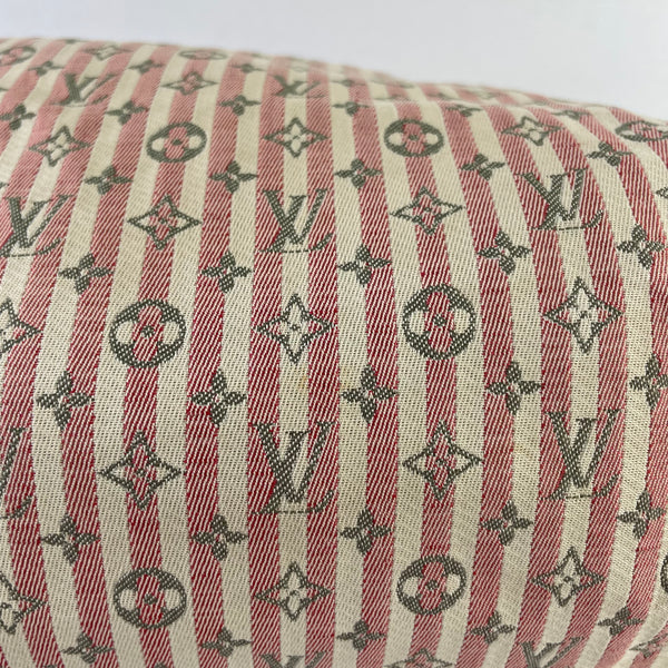 LOUIS VUITTON Pink/White Monogram Mini Lin Croisette Speedy 30 Bag