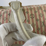 LOUIS VUITTON Pink/White Monogram Mini Lin Croisette Speedy 30 Bag