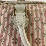 LOUIS VUITTON Pink/White Monogram Mini Lin Croisette Speedy 30 Bag