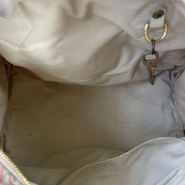 LOUIS VUITTON Pink/White Monogram Mini Lin Croisette Speedy 30 Bag