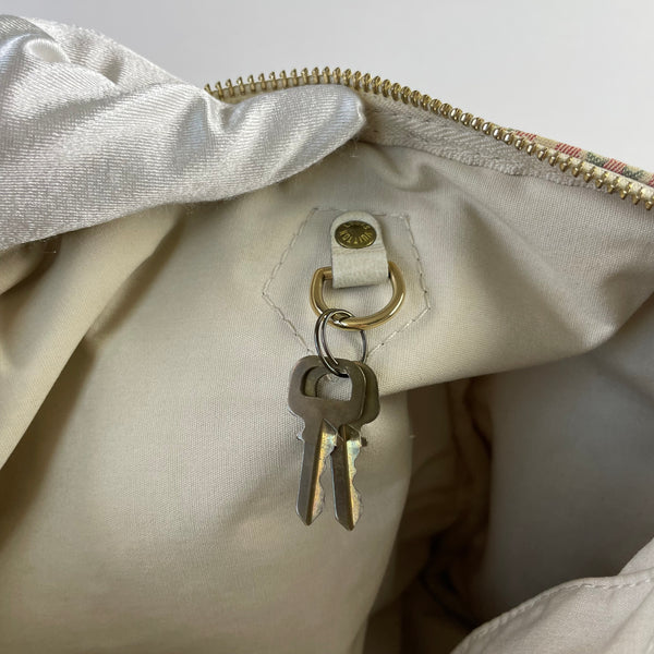 LOUIS VUITTON Pink/White Monogram Mini Lin Croisette Speedy 30 Bag