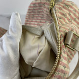 LOUIS VUITTON Pink/White Monogram Mini Lin Croisette Speedy 30 Bag