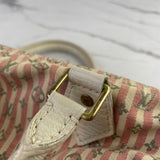 LOUIS VUITTON Pink/White Monogram Mini Lin Croisette Speedy 30 Bag