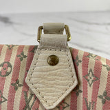 LOUIS VUITTON Pink/White Monogram Mini Lin Croisette Speedy 30 Bag