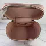 Dior Pink D-Lite Cannage Embroidered Canvas Vanity Case