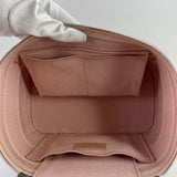 Dior Pink D-Lite Cannage Embroidered Canvas Vanity Case