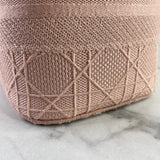 Dior Pink D-Lite Cannage Embroidered Canvas Vanity Case