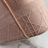 Dior Pink D-Lite Cannage Embroidered Canvas Vanity Case