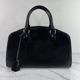 LOUIS VUITTON Black Electric Epi Leather Pont-Neuf PM Bag