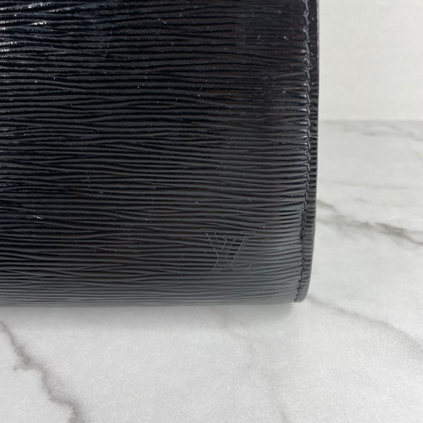 LOUIS VUITTON Black Electric Epi Leather Pont-Neuf PM Bag