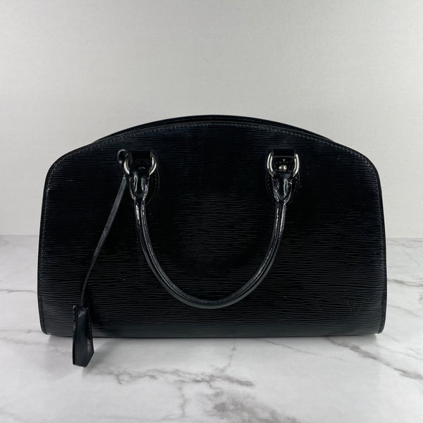LOUIS VUITTON Black Electric Epi Leather Pont-Neuf PM Bag