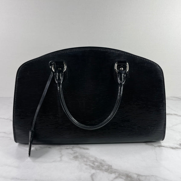 LOUIS VUITTON Black Electric Epi Leather Pont-Neuf PM Bag
