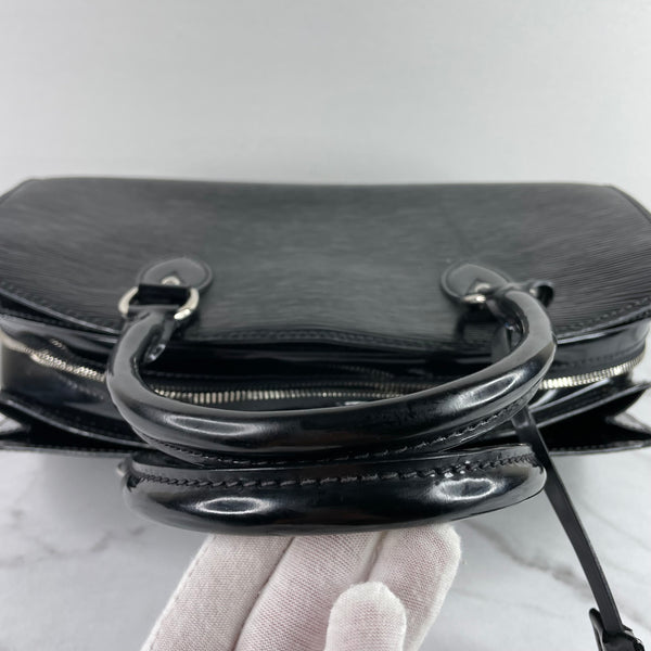 LOUIS VUITTON Black Electric Epi Leather Pont-Neuf PM Bag