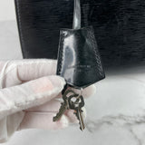 LOUIS VUITTON Black Electric Epi Leather Pont-Neuf PM Bag