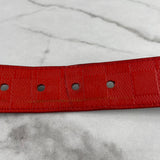 Louis Vuitton Men’s Damier Print Reversible Leather Red/Black Belt Size 85/34