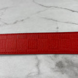Louis Vuitton Men’s Damier Print Reversible Leather Red/Black Belt Size 85/34