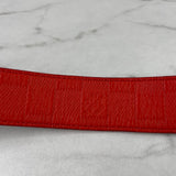 Louis Vuitton Men’s Damier Print Reversible Leather Red/Black Belt Size 85/34