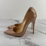 Christian Louboutin Nude Patent So Kate Pumps Size 38