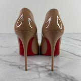 Christian Louboutin Nude Patent So Kate Pumps Size 38