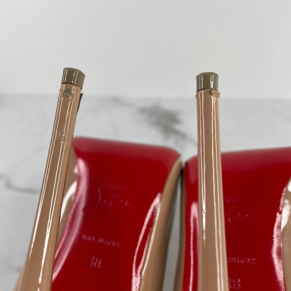 Christian Louboutin Nude Patent So Kate Pumps Size 38