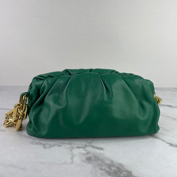 Bottega Veneta Green Chain Pouch Shoulder Bag