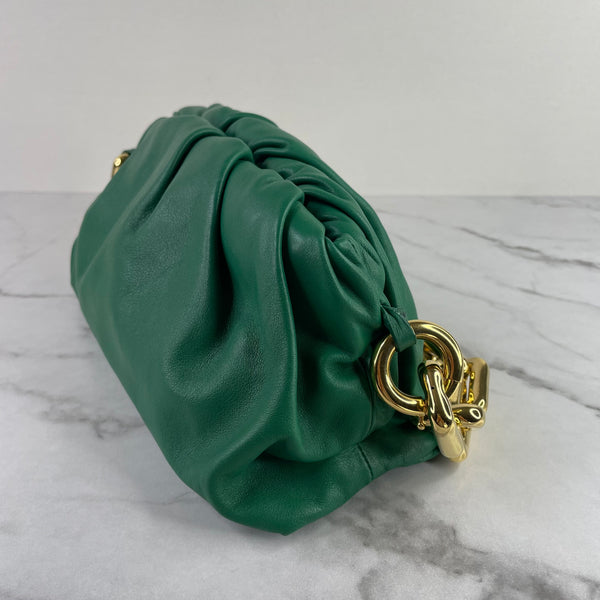 Bottega Veneta Green Chain Pouch Shoulder Bag