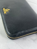 Prada Black Saffiano Zip Wallet