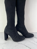 Stuart Weitzman Black Suede Hiline Over The Knee Boots Size 6